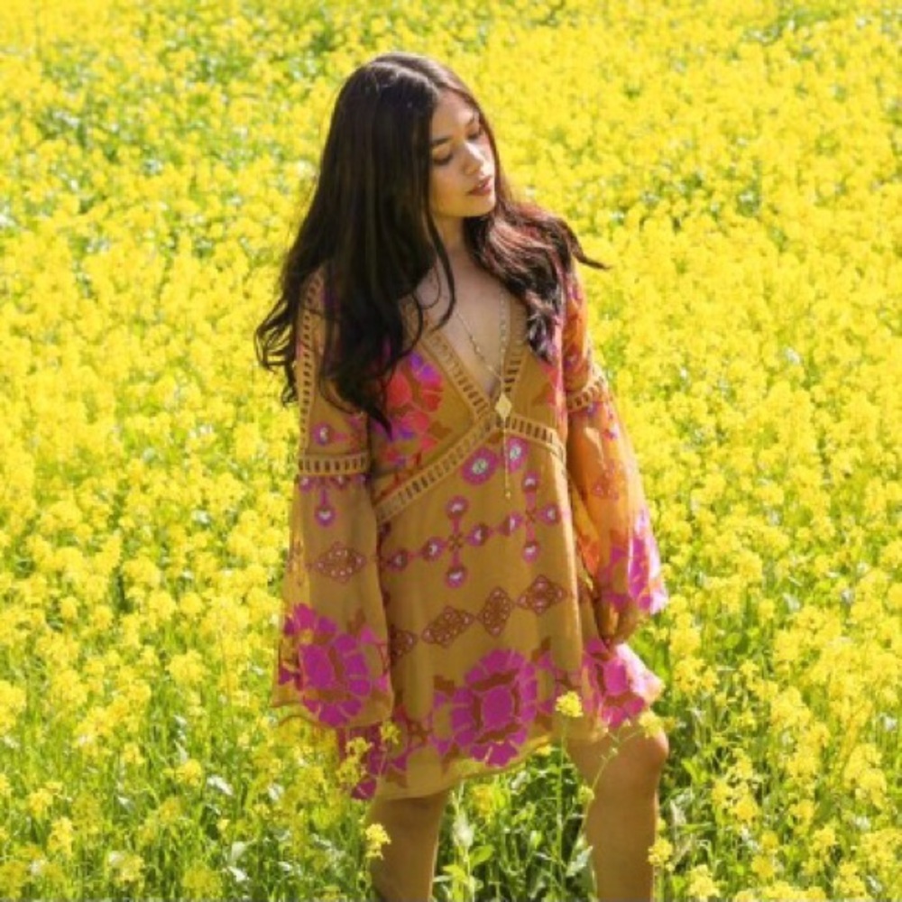 [FL&L] gold Barcelona dress